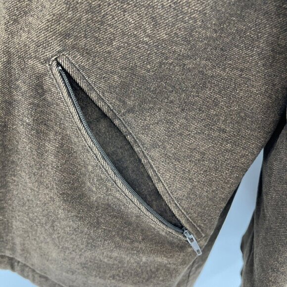 Burberry London Wool Blend Jacket Nova Check Quilted Lined Brown Men's XLarge - Picture 4 of 16